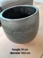 Groene Bloempot, Tuin en Terras, Bloempotten, Ophalen of Verzenden, Gebruikt