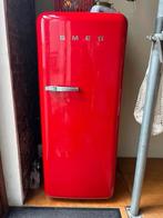 Rode smeg koelkast, Witgoed en Apparatuur, Koelkasten en IJskasten, 200 liter of meer, Zo goed als nieuw, Met vriesvak, 160 cm of meer