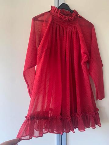 Rood Fong Leng Studio mini jurk beschikbaar voor biedingen