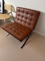 Barcelona chair replica, Huis en Inrichting, Fauteuils, Ophalen, Zo goed als nieuw, 50 tot 75 cm, Leer