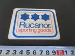 sticker Rucanor sporting goods, Verzamelen, Ophalen, Zo goed als nieuw, Bedrijf of Vereniging