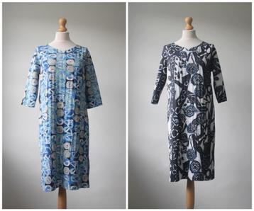 Lizzy & Coco - NIEUW / reversible jurk / blauw zwart maat M beschikbaar voor biedingen