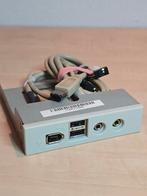 3.5" inbouw bay met firewire, usb en audio., Ophalen of Verzenden