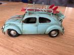 Blikken kever auto Volkswagen 25 cm en Mini Cooper met ski's, Ophalen of Verzenden, Zo goed als nieuw, Auto, Overige merken