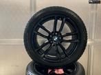 OEM Gloss Black BMW 5 G30 Winterset incl Goodyear RFT 7 mm, 18 inch, -, -, Banden en Velgen