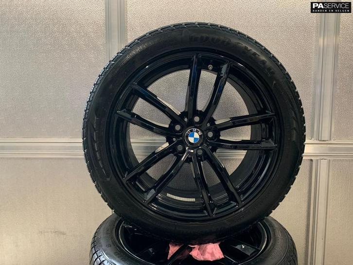 OEM Gloss Black BMW 5 G30 Winterset incl Goodyear RFT 7 mm, Auto-onderdelen, Banden en Velgen, Banden en Velgen, 18 inch, 245 mm