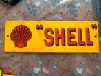 Emaille reclamebord shell, Ophalen of Verzenden, Gebruikt, Reclamebord