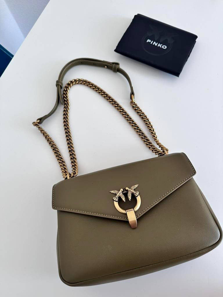 Pinko cupido crossbody tas dames kaki groen schoudertas, Sieraden, Tassen en Uiterlijk, Ophalen of Verzenden, Zo goed als nieuw