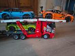 Lego vrachtwagen 42098 + 5 auto's, Ophalen of Verzenden, Zo goed als nieuw, Complete set, Lego