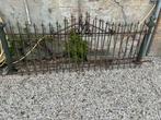 Antiek smeedijzeren hekwerk, Tuin en Terras, Tuinhekken en Hekwerk, Ophalen, Gebruikt, IJzer, Sierhekwerk
