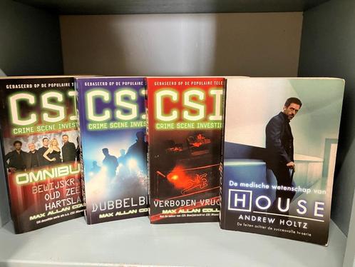 CSI en House boeken - 4 thrillers, Boeken, Thrillers, Gelezen, Nederland, Ophalen of Verzenden