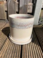 Kwantum binnen bloempot beige, Tuin en Terras, Bloempotten, Ophalen, Rond, Binnen, Zo goed als nieuw