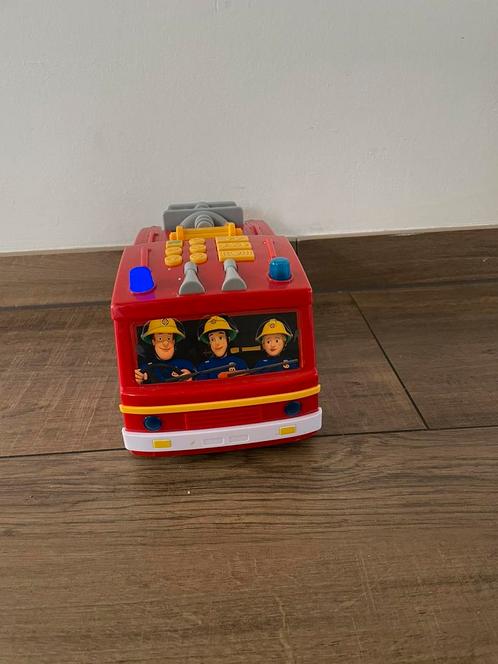 Brandweerman Sam wagen Jupiter met licht en geluid, Kinderen en Baby's, Speelgoed | Speelgoedvoertuigen, Zo goed als nieuw, Ophalen