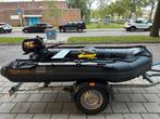 BBline 270 zwart + 6pk Suzuki 4stroke, Aluminium, Zo goed als nieuw, Benzine, Minder dan 70 pk