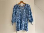 Fabienne Chapot blouse met palmbomen print maat 40, Maat 38/40 (M), Blauw, Nieuw, Ophalen of Verzenden