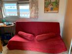 IKEA Beddinge Slaapbank - Rood, Gebruikt, Ophalen, Gebruikt, Tweepersoons, 140 cm
