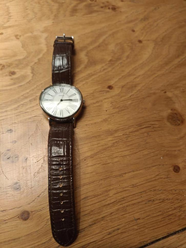 Mooi Oozoo horloge met leren band, Sieraden, Tassen en Uiterlijk, Horloges | Dames, Zo goed als nieuw, Polshorloge, Overige merken