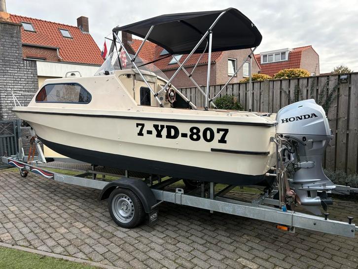 Shetland 536 Kajuitboot - Ideaal voor Weekend en Dagtrips!, Watersport en Boten, Motorboten en Motorjachten, Gebruikt, Polyester