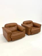 De Sede DS-101 camel bruin vintage fauteuils, Huis en Inrichting, Ophalen, -, De Sede, Zo goed als nieuw