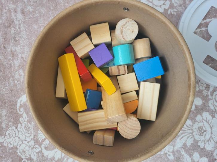 Houten Bouwblokken in Emmer - Mini Matters Toys, Kinderen en Baby's, Speelgoed | Bouwstenen, Gebruikt, Overige merken, Ophalen