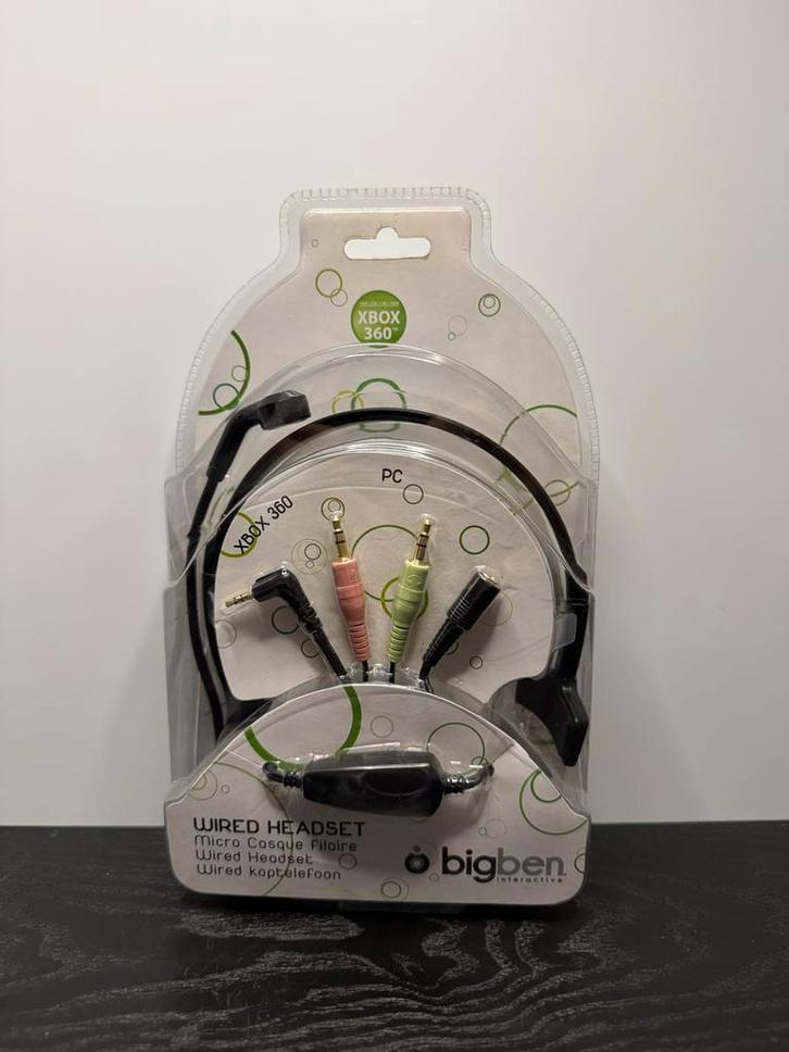 Bigben Wired Headset Xbox 360/PC - Nieuw in verpakking, Spelcomputers en Games, Spelcomputers | Overige Accessoires, Nieuw, Ophalen of Verzenden