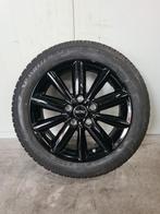 16' Mini Cooper Styling 508 Zwart met winterbanden 7mm+, Ophalen, 16 inch, 175 mm, Banden en Velgen