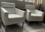 2 lederen stoelen van Gealux, Ophalen, Gebruikt, 75 tot 100 cm, Leer