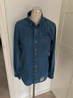 Superdry Denim Overhemd Maat L, Blauw, Ophalen of Verzenden, Zo goed als nieuw, Halswijdte 41/42 (L)