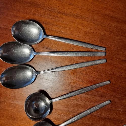 Sola Prelude, slabestek, 2 juslepels, 2 groente lepels en 1, Huis en Inrichting, Keuken | Bestek, Gebruikt, Bestekset, Rvs of Chroom