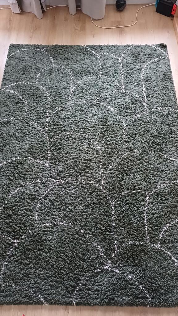 Vloerkleed groen 160x230, Huis en Inrichting, Stoffering | Tapijten en Kleden, Zo goed als nieuw, 200 cm of meer, Rechthoekig