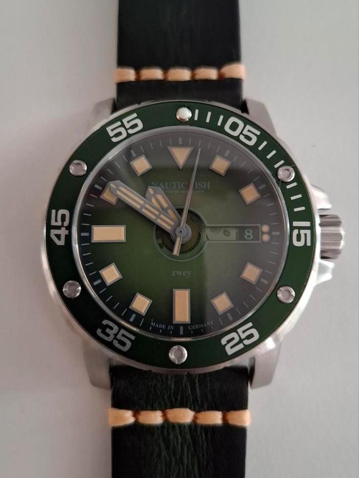 Nauticfish Zwey - Duikhorloge, Watersport en Boten, Duiken, Zo goed als nieuw, Ophalen of Verzenden
