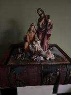 Kerstgroep Maria, Jozef en Jezus met licht en beekje, Ophalen of Verzenden, Nieuw