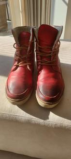 Casual rode heren veterboot, Overige kleuren, Boots, Ophalen of Verzenden, Gedragen