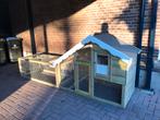 konijnenhok met uitloop ten, Dieren en Toebehoren, Knaagdieren en Konijnen | Hokken en Kooien, 110 cm of meer, Nieuw, Ophalen of Verzenden