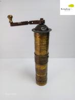 Turkse Ottomaanse Koffiemolen, Ophalen of Verzenden, Brons