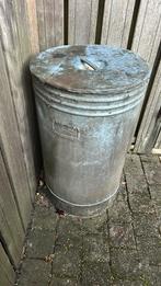 Grote zinken Teil/Emmer (industriële afvalbak), 150 liter of meer, Ophalen of Verzenden, Zo goed als nieuw, Metaal