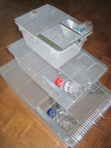 Mooie laboratorium bakken type T2 - T3 en T4, Dieren en Toebehoren, Knaagdieren en Konijnen | Toebehoren, Nieuw, Loopwiel of Rad