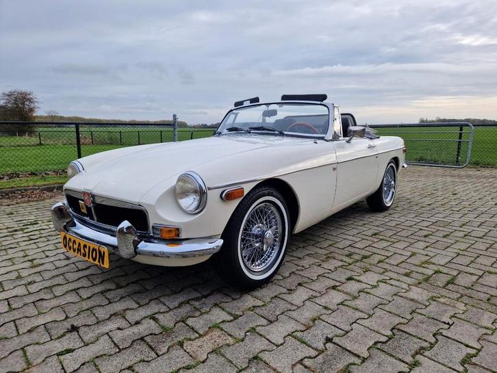 MG B Eng. White, Overdrive, Rembekrachtiger, Mohair Ect. MGB, Auto's, MG, Particulier, B, Benzine, Cabriolet, Handgeschakeld, Origineel Nederlands