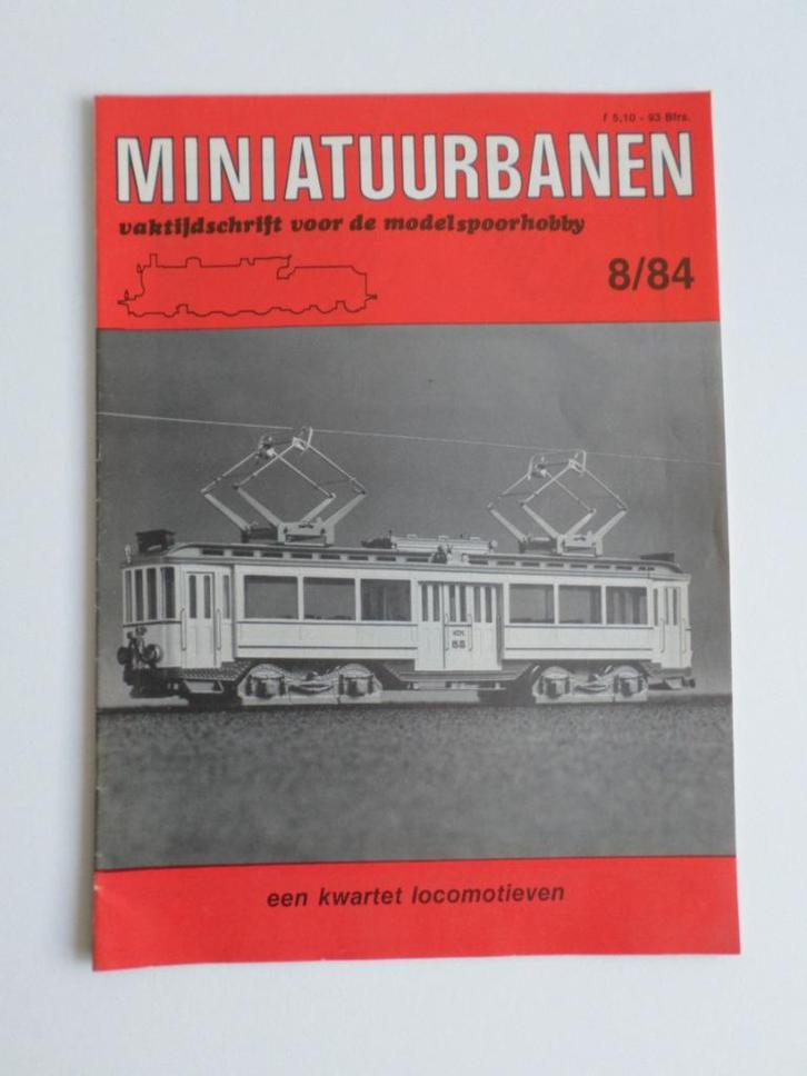 Tijdschrift Miniatuurbanen NR. 8 uit 1984, Hobby en Vrije tijd, Modeltreinen | H0, Zo goed als nieuw, Boek, Tijdschrift of Catalogus
