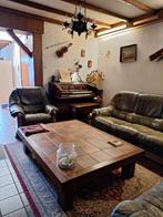 Robuuste eiken salon tafel 157x117x39, Huis en Inrichting, Tafels | Salontafels, Ophalen, 100 tot 150 cm, 50 tot 100 cm, Minder dan 50 cm