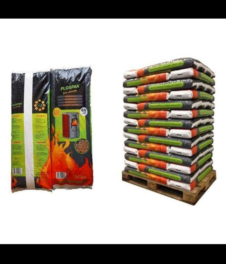 Plospan Pellets EN+A1 - 784kg (56 zakken x 14kg), Zakelijke goederen, Machines en Bouw | Industrie en Techniek, Ophalen