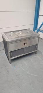 RVS warmhoudtafel 3 bakken, Huis en Inrichting, Ophalen, Gebruikt
