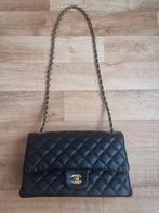 CC Double Flap Bag, Sieraden, Tassen en Uiterlijk, Tassen | Damestassen, Verzenden, Zo goed als nieuw, Zwart