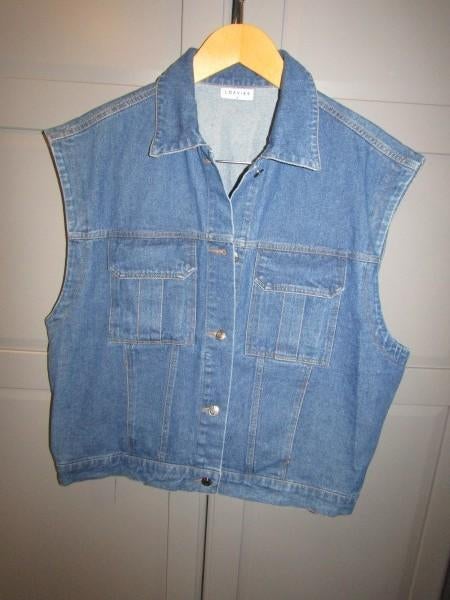 G509 Loavies mt M nieuw gilet denim cargo spijkergilet, Maat 38/40 (M), Nieuw, Loavies, Verzenden