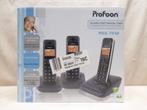 Profoon | PDX-7930 | draadloze DECT telefoon | triple | izgs, Ophalen of Verzenden, Zo goed als nieuw, 3 handsets, Stralingsarm