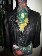 F005 Share female mt 40 jasje bolero imitatieleer zwart, Maat 38/40 (M), Verzenden, Zo goed als nieuw, Jasje