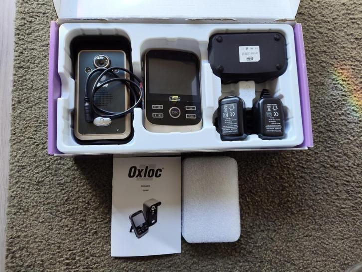 Deurcamera (Oxloc), Huis en Inrichting, Deurbellen, Nieuw, Draadloos, Ingebouwde camera, Compatibel met smartphone, Terugspreekfunctie