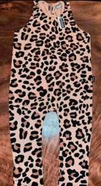 Jumpsuit onesie panterprint mt 110 broekpak NIEUW 110, Kinderen en Baby's, Kinderkleding | Maat 110, Broek, Jongen of Meisje, Nieuw