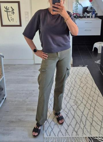 Groene dames Cargo spijkerbroek van Pull & Bear | Maat 34 beschikbaar voor biedingen