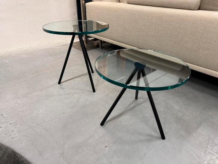 Nieuw Beek Maupertuus Salontafel Glas zwart Design Tafel D50, Huis en Inrichting, Tafels | Salontafels, Nieuw, Minder dan 50 cm